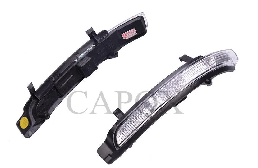 1Pair Black Capqx для Skoda Octavia A5 A6 Superb 2009-2013 внешнее зеркало заднего вида указатель поворота боковое зеркало светодиодный мигающий индикатор лампы - Испускаемый цвет: 1Pair Black