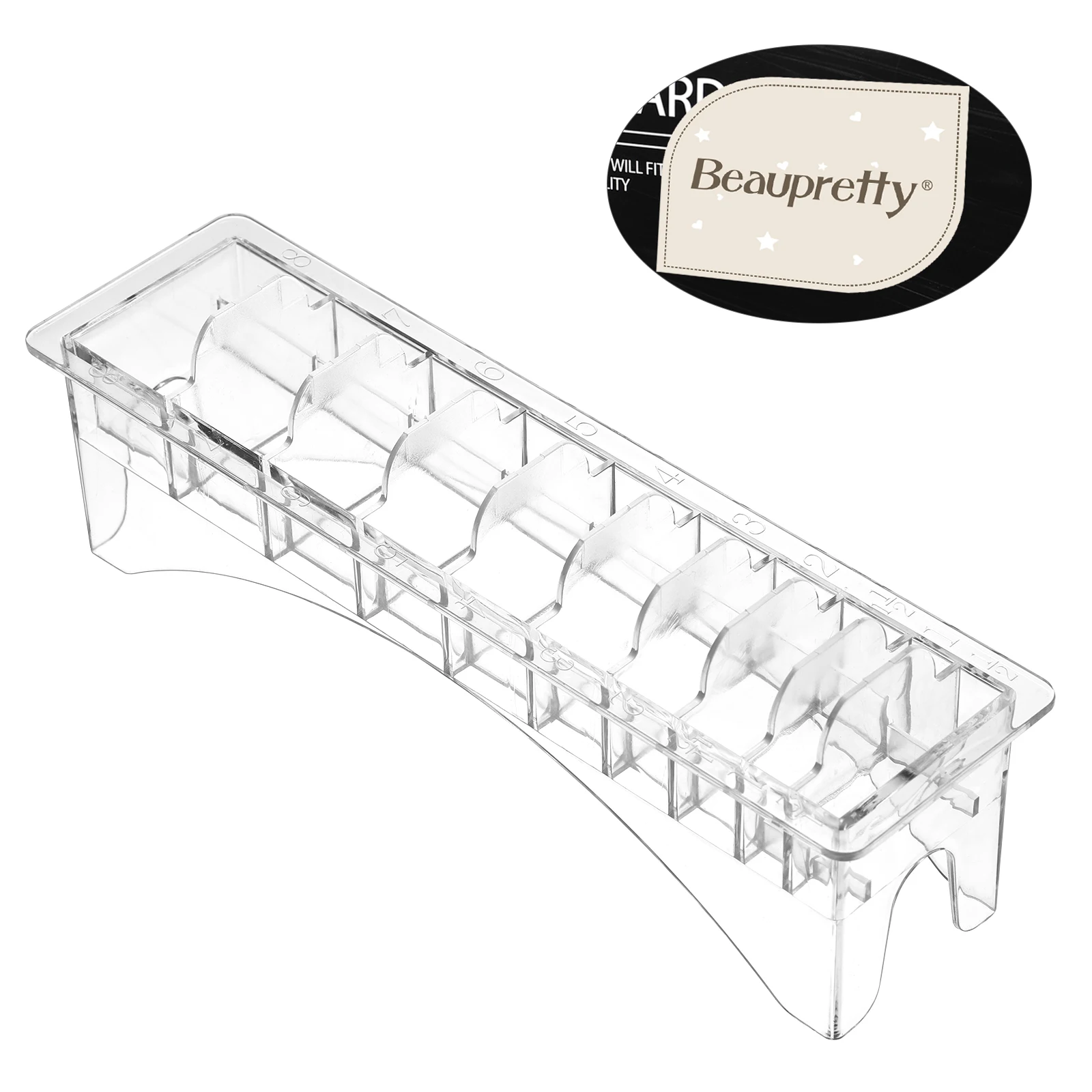 

Limit Comb Storage Box Hair Clipper Accessories Box Hair Clipper Storage Box Transparent Storage Box(Can Place 10pcs Limit Comb)