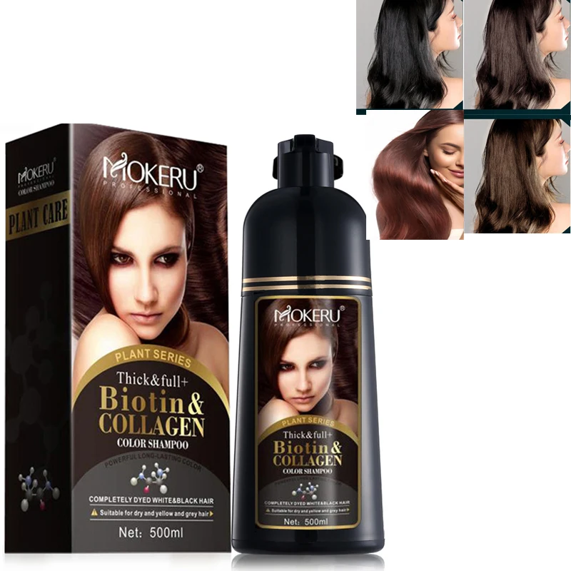 

Натуральный органический шампунь для окрашивания волос, долговечный шампунь для окрашивания волос для женщин, серый