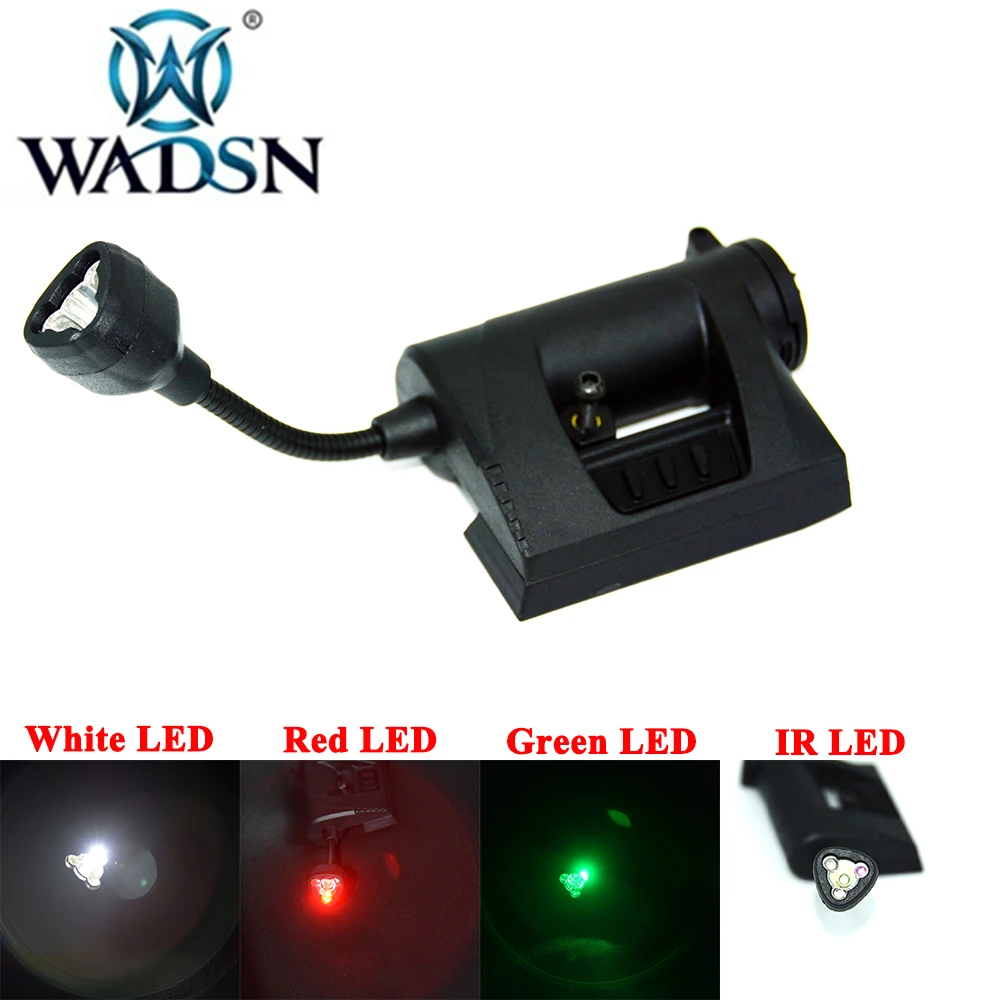 WADSN Tactical Tec Charge Pro Mpls Helmet Lamp Red Green White IR led Molle Outdoor Signal Light For Mich /Wendy/ Fast helmets