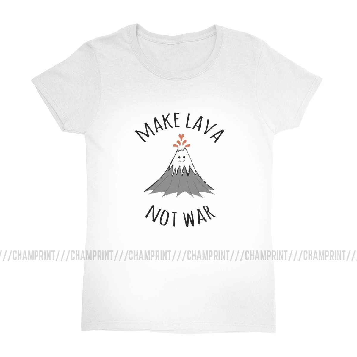 Женская футболка Make Lava Not War с защитой окружающей среды на День Земли эстетическая