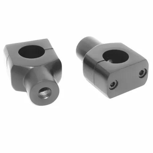 Пара черный 1 &quot25 мм мотоцикл руль Райзер адаптер Джамбо для Harley Honda Yamaha Kawasaki Suzuki