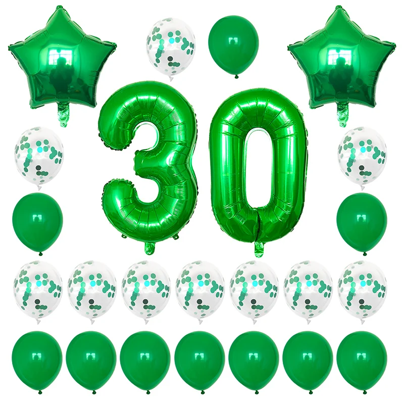 День рождения набор воздушных шариков с воздушные шары из фольги в виде цифр