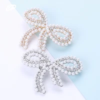 bowknot fashion rhinestone three dimensional crystal brooch wedding dress up bouquet creative corsage accessories