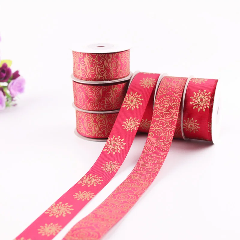 5 ярдов/рулон праздничные красные свадебные украшения DIY корсажные ленты лук