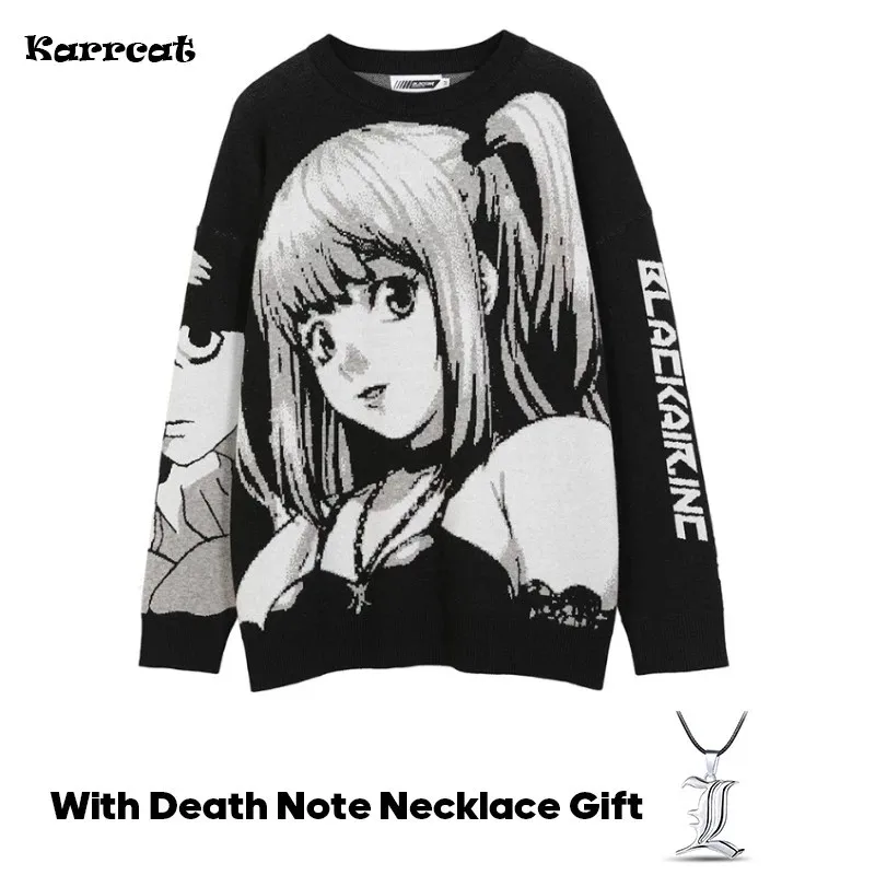 Женский пуловер в стиле аниме Death Note | Женская одежда
