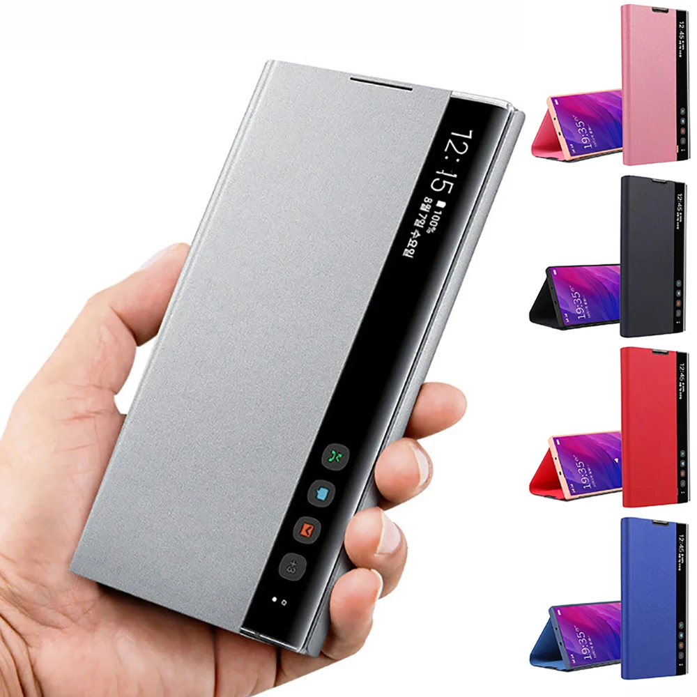 360 ° полный охват Смарт из искусственной кожи + ТПУ чехол противоударный флип для