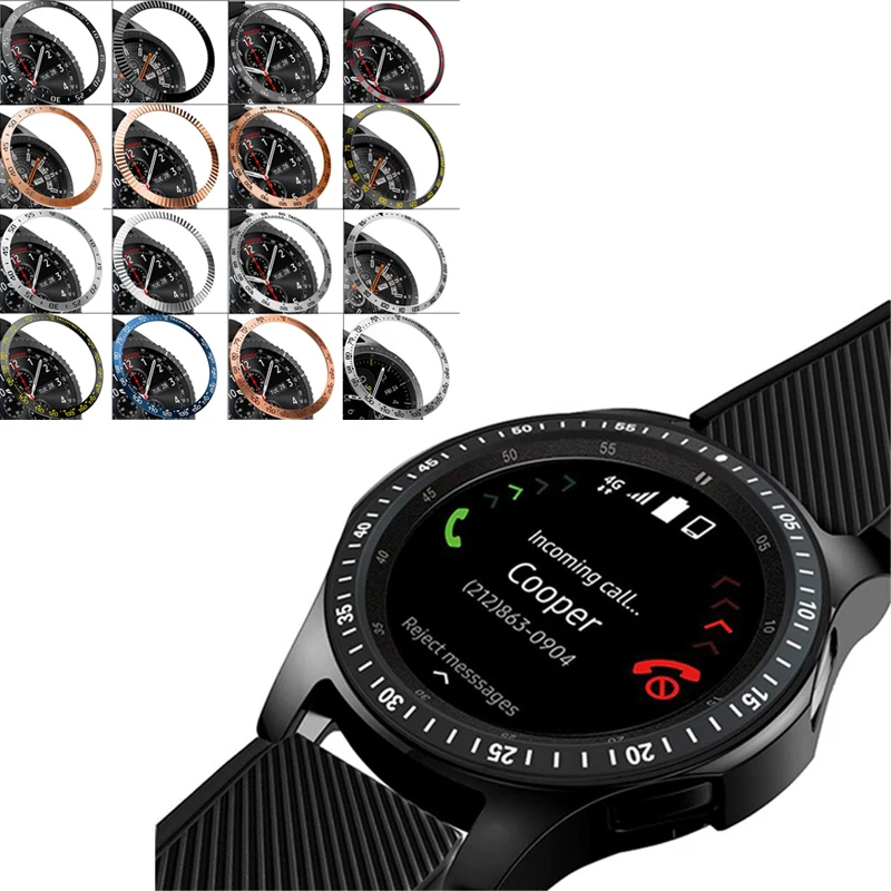 Стильный ободок для Galaxy Watch 46 мм/42 мм gear S3 Frontier клейкая крышка защитный чехол из