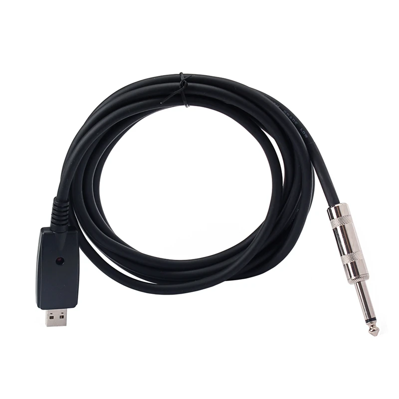 10 футов USB гитарный кабель на 1/4 дюйма TS моно штекер Jack Соединительный шнур