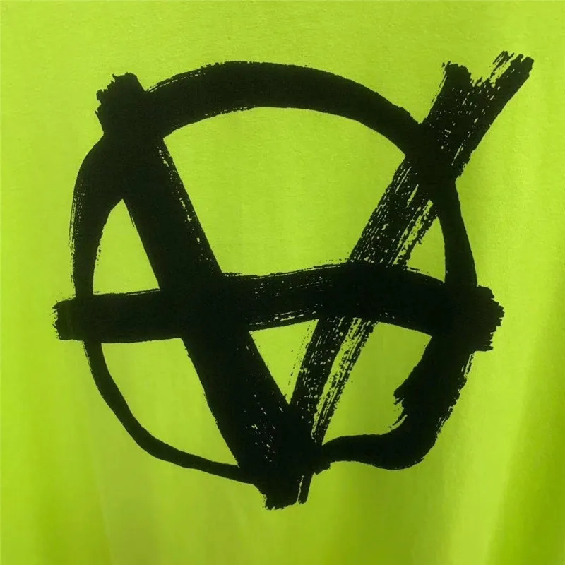 

Men Women Casual VETEMENTS T-shirt Best Quality Big Tag Patch 3D Foam Printing Vetements Top Tees T Shirt