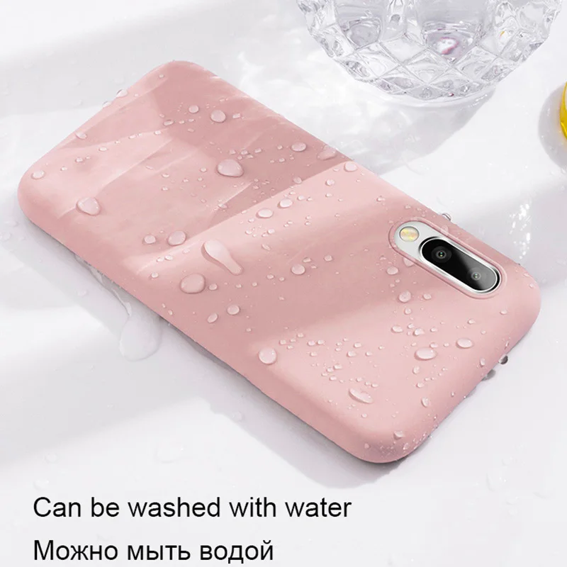 Роскошный мягкий жидкий силиконовый чехол для Huawei P20 Lite P30 Pro P10 Plus Mate 20 Honor 9 10 V10 V20