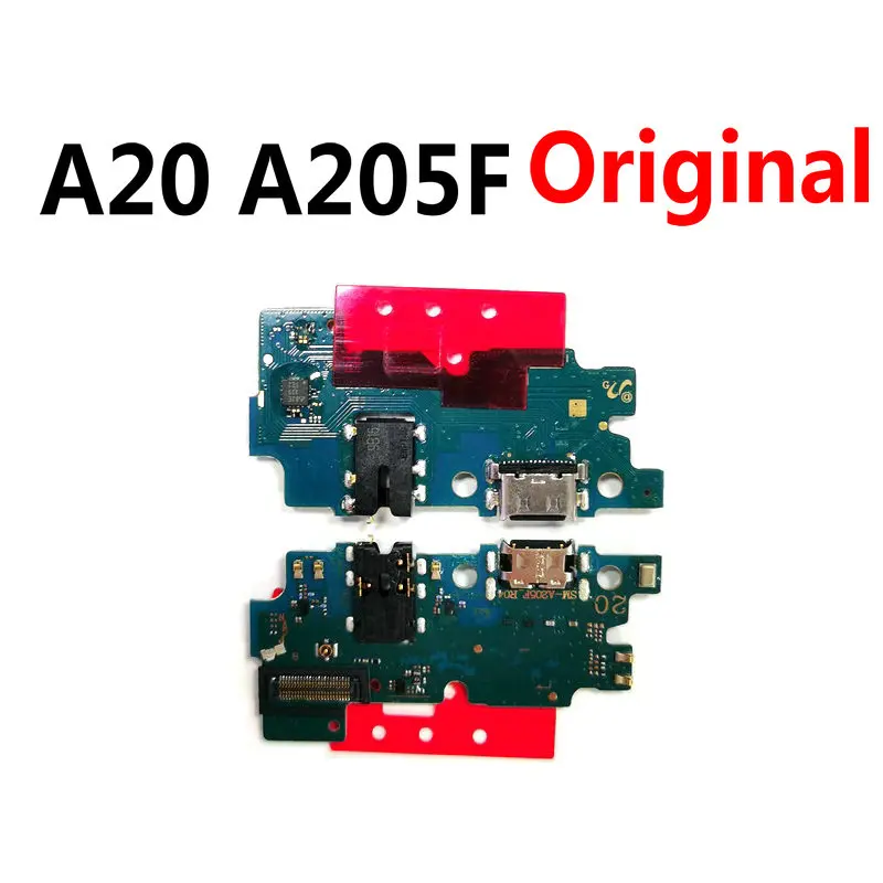 Для Samsung A20 A205 A205F USB зарядная док-плата коннектор материнская плата гибкий кабель