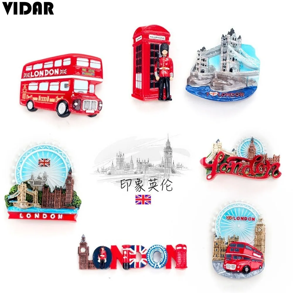 VIDAR Ins UK London сувенир из поездки подарок двухэтажный автобус креативный резиновый