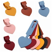 portable heart shape luggage tag travel accessories luggage label suitcase id address holder letter baggage boarding gift