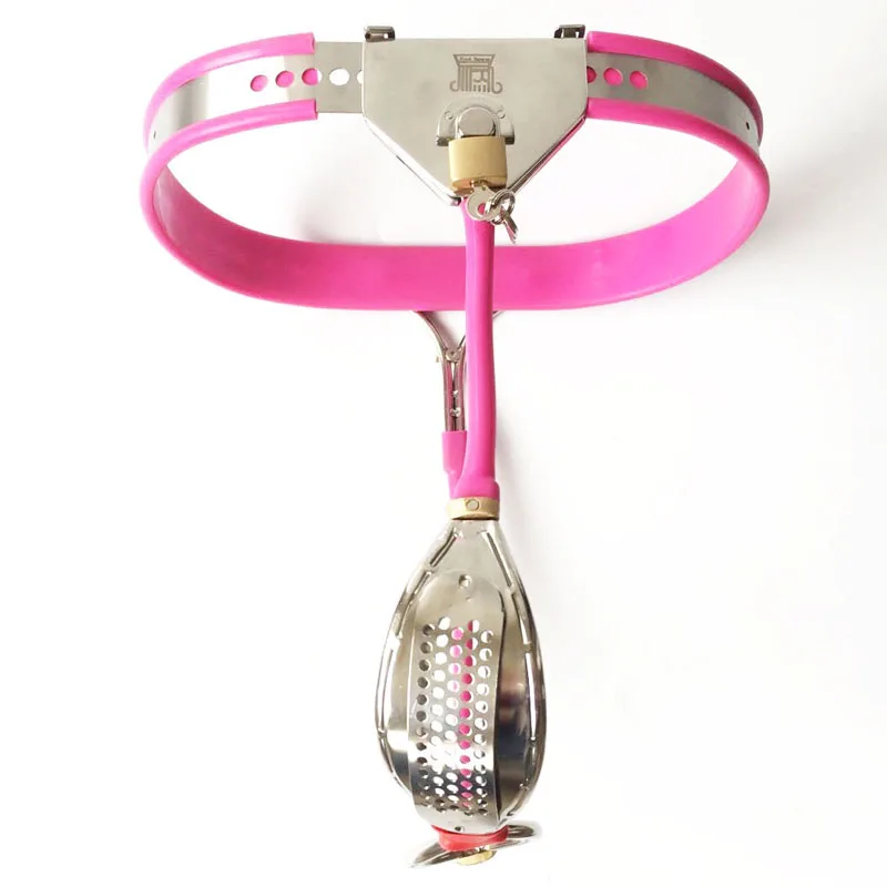 Женский Пояс верности с замком раба БДСМ бондаж из нержавеющей стали Силиконовое