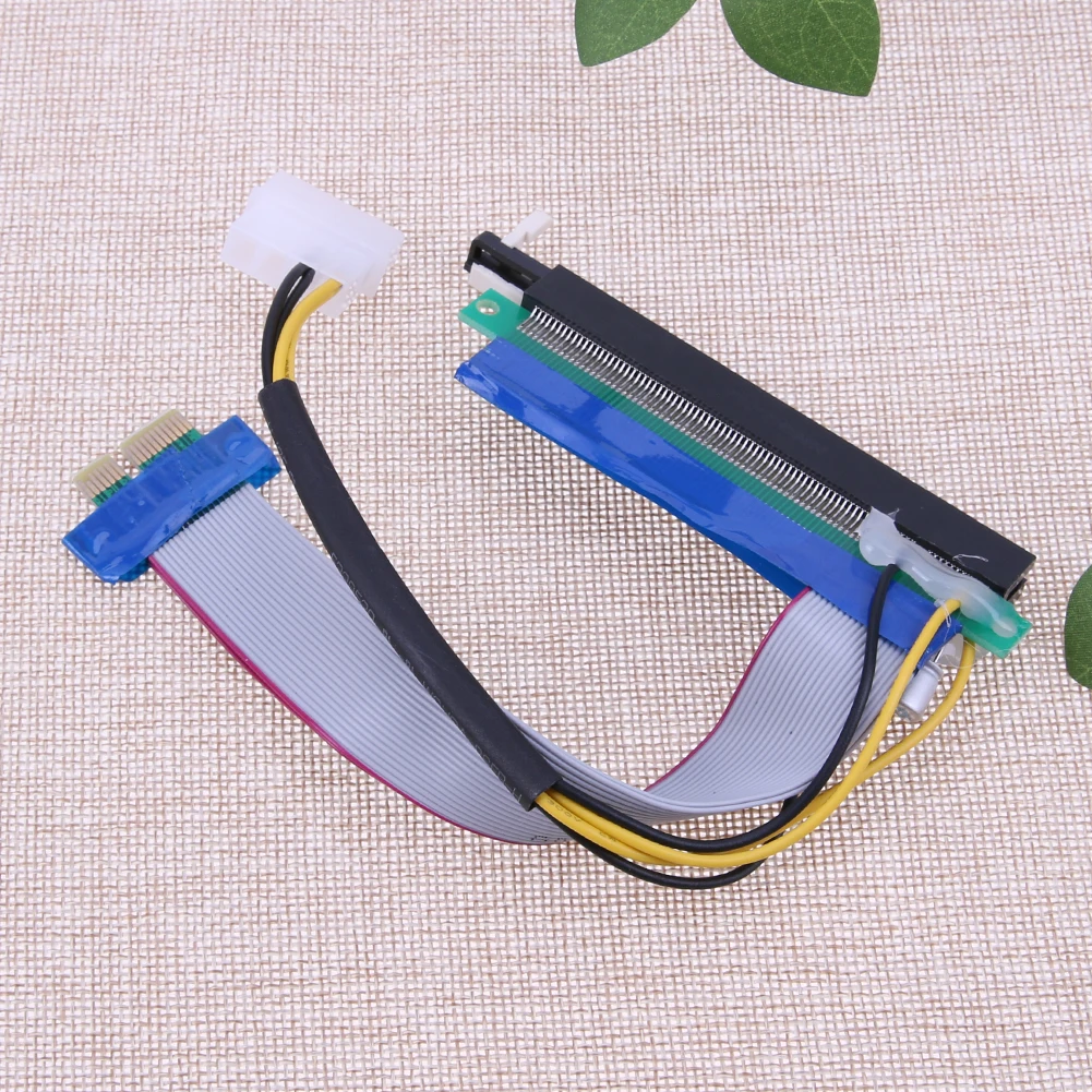

Cable Riser Card Adapter Power Supply Household PCI-E 1X to 16X Extender Auxiliary Computer Parts for Bitcoin Miner Mining