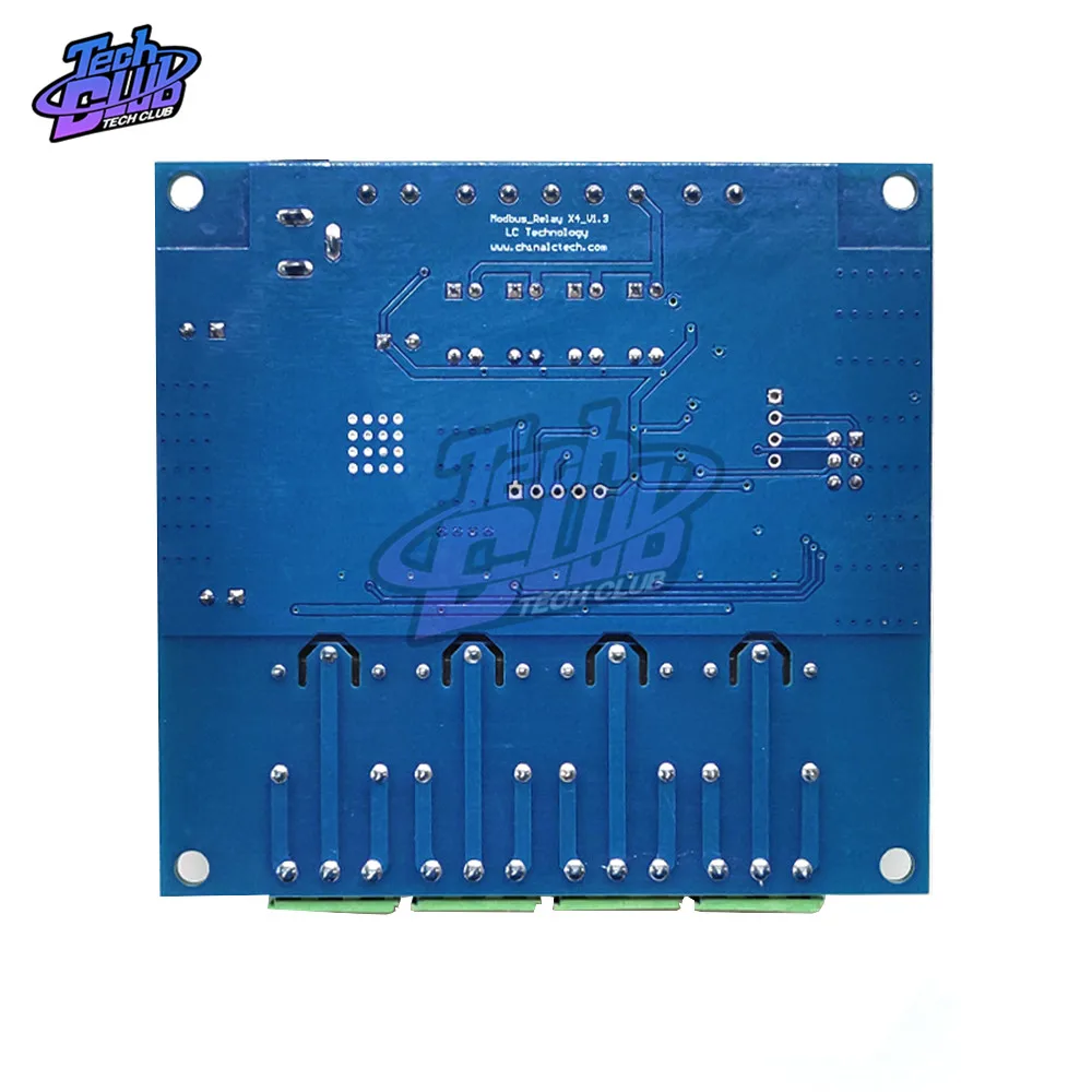 Modbus Rtu7 24V четырехсторонний релейный модуль переключателя ввода и вывода 8bit MCU