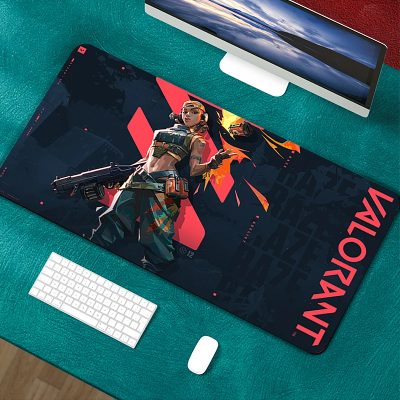 

Extended Large gaming Valorant mouse pad Natursl Rubber Desk mouse pad Durable non alip XXL 900x400 keyboard Rud Fast Delivery