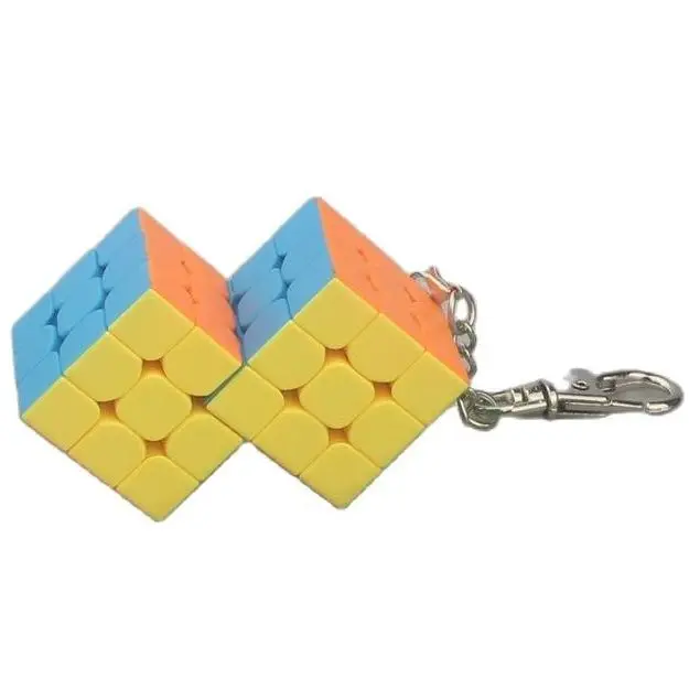 Новейшая модель Cubetwist 2 в 1 3x3x3 совместный цепочка для ключей куб головоломка