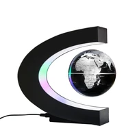 3 5inch led light c shape magnetic suspension world map floating globe home office decor gadgets for home christmas day gifts