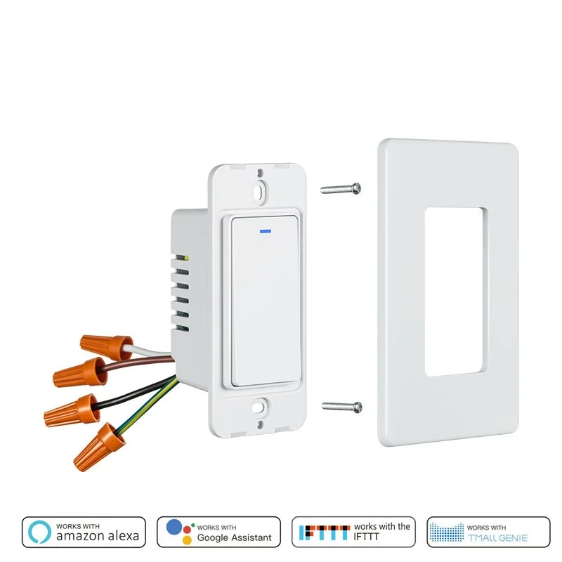 

Home Improvement WIFI Switch Remote Control Socket Panel Smart Light Switches Accessories Wall Button For Alexa Google home