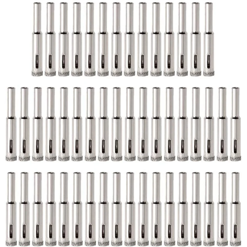 

50 Pcs Diamond Coated Drill Bit for 8 mm Diamond Pointed Hole Saw, for Ceramic Tiles, Glass, Kitchen Ceramics, Marble