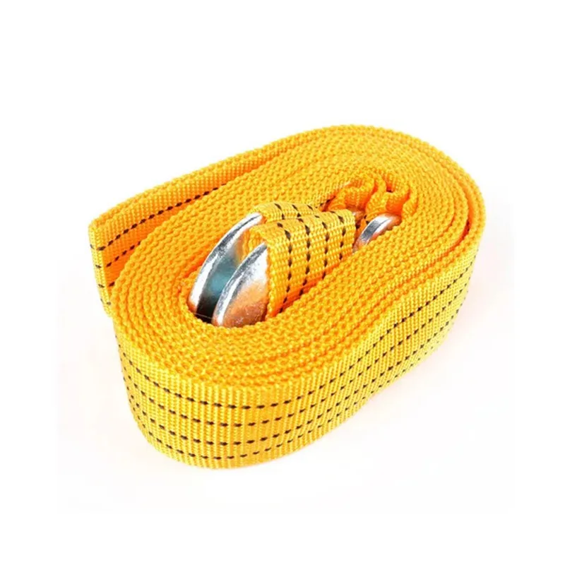 Сверхмощный 3-тонный автомобильный буксировочный трос 4 м ремешок крючок для