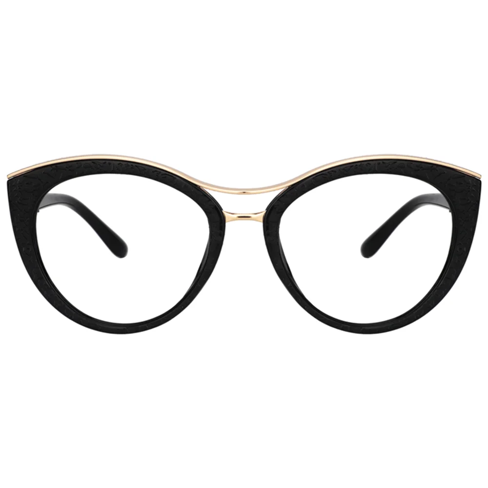 Женские шикарные очки Zeelool кошачий глаз оправа без рецепта с прозрачными линзами