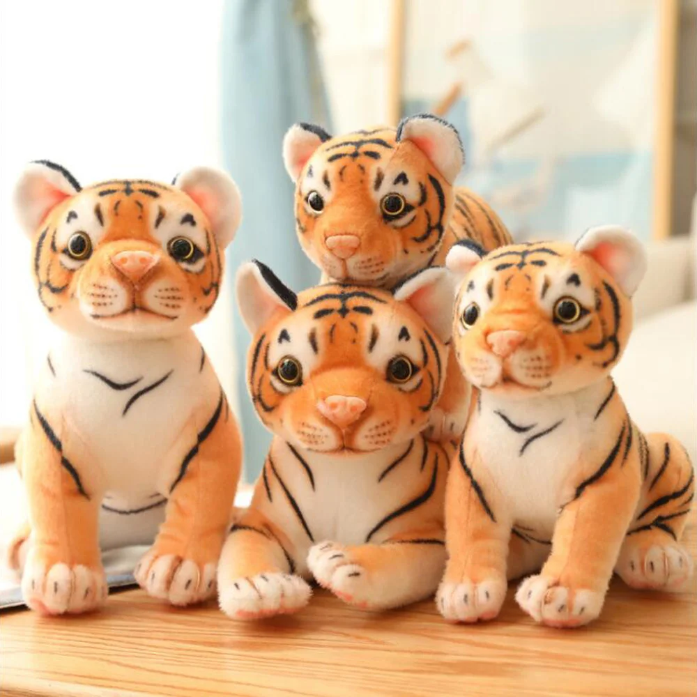 

New Style Animal Doll Tiger Pillow Children Birthday Christmas Gift Stuffed Plush Toy Three Style