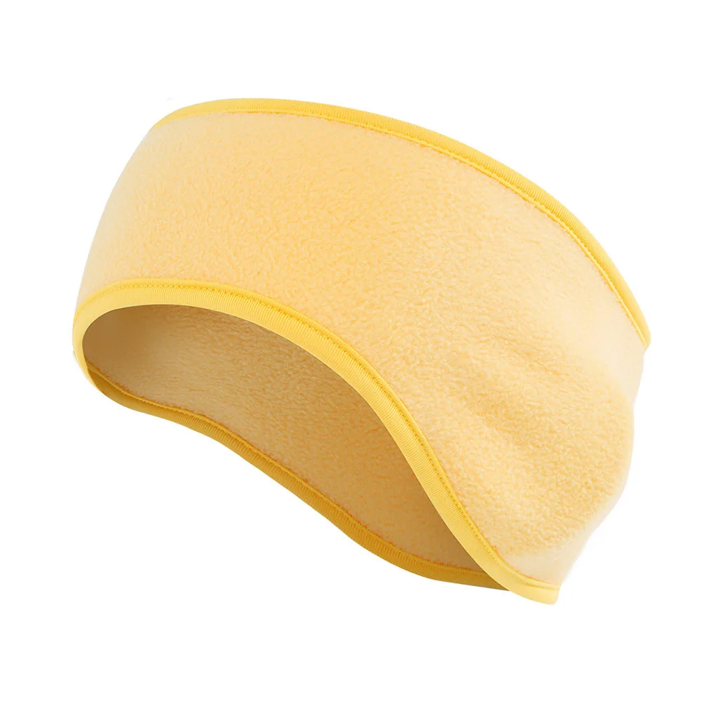 07 Warm Fleece Sweatband Running Sport Fit Yoga Elastic Headband Gym Cycling Tennis Soft Hair Bandage Ear Cover Headscarf Men Girl - Цвет: 07