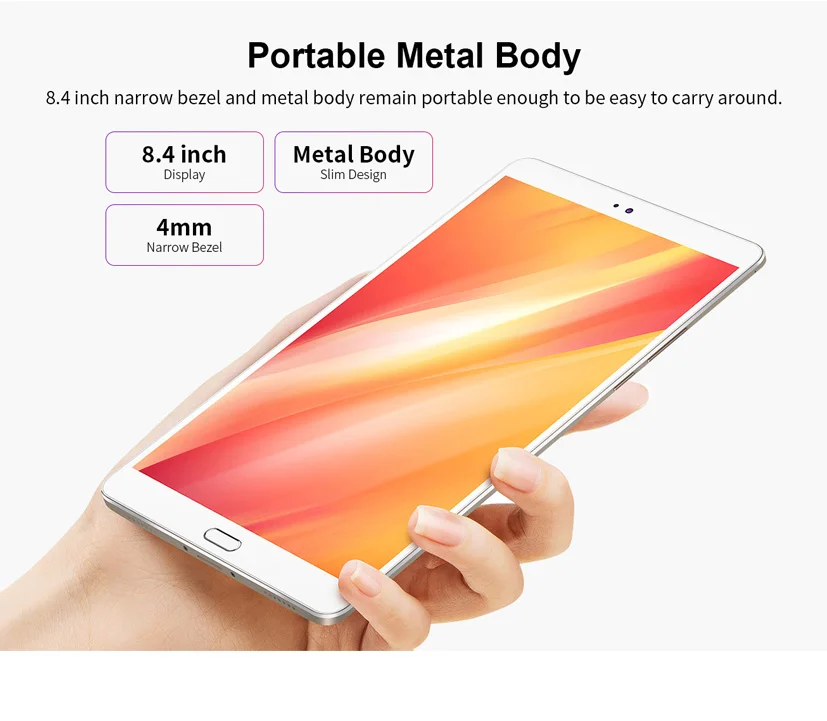Планшет Teclast M8 на Android, нетбук, 3 Гб ОЗУ, 32 Гб ПЗУ, 8,4 дюймов, 2560x1600, четырехъядерный планшет, двойной Wifi, gps, двойная камера