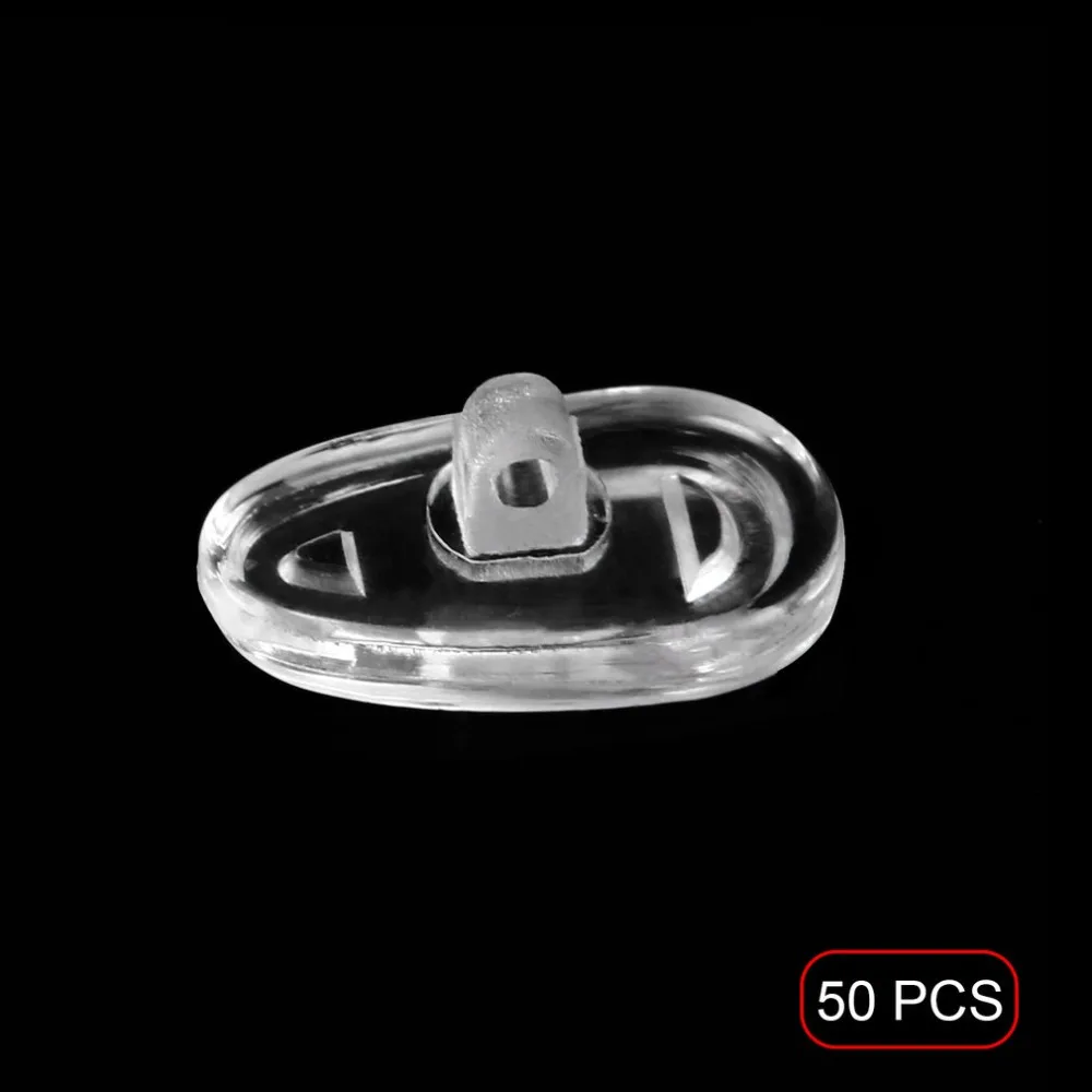 25 пар 13 мм Силиконовые носоупоры винтовые нажимные инструмент для ремонта очков