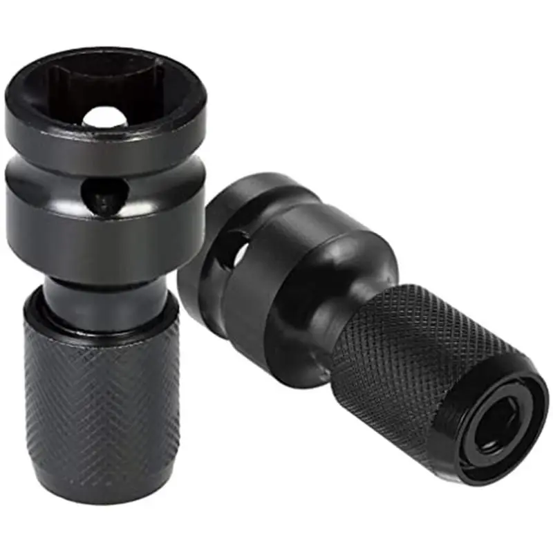 Hex Shank Socket Converter 1/2'' Turn 1/4'' Ratchet Wrench Socket Telescopic Sleeve Adapter Spanner Converter Impact Wrench Tool