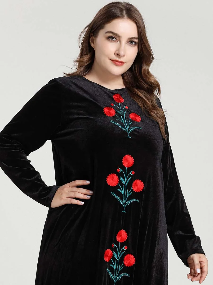 Вельветовая одежда в арабском стиле арабское мусульманское платье кафтан Tesettur