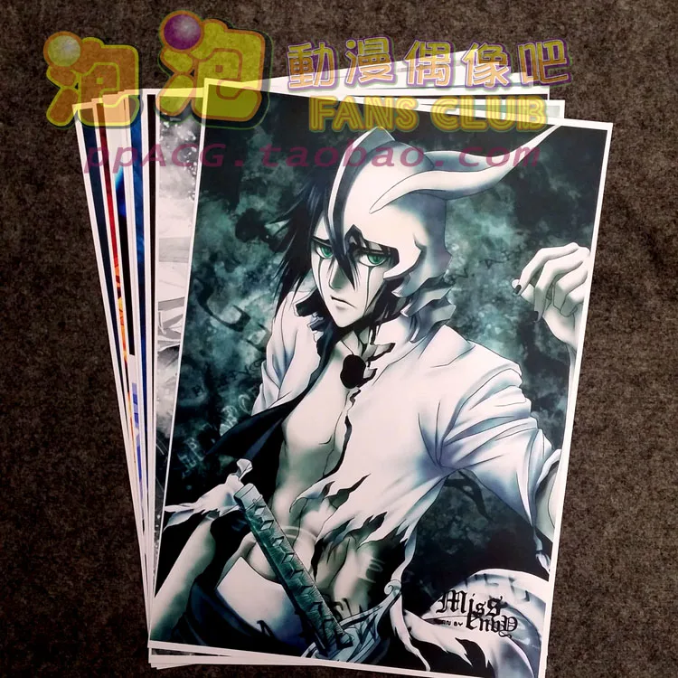 

8 шт./1 лот Аниме BLEACH Улькиора cifer изображение Плакаты цифры постер 42x29 см для монтажа на стену коллекция украшений для дома подарок