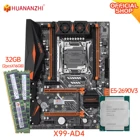Материнская плата HUANANZHI X99 AD4 X99 с Intel XEON E5 2690 v3 с 2*16G DDR4 RECC память комбинированный комплект NVME NGFF SATA USB 3,0