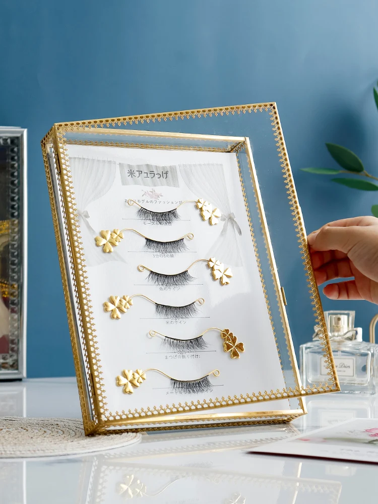 

Пыленепроницаемая доска для демонстрации ресниц в японском стиле, коробка для хранения высококачественного стекла для наращивания ресниц,...