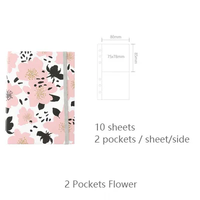 2 pockets flower Креативный фотоальбом А6, Свадебный детский альбом для записи семейной памяти, альбом для скрапбукинга ручной работы, проект жизни, фотоальбом с отрывными листами - Цвет: 2 pockets flower