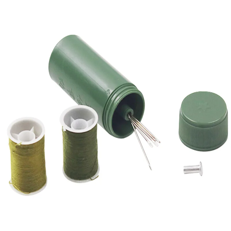 Новый мини набор для шитья чехол цилиндр портативный дорожный с нитями иглы