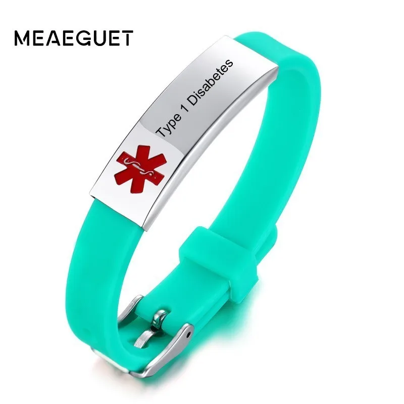 Женский силиконовый браслет резиновый брендовый зеленый цвет модный цветной