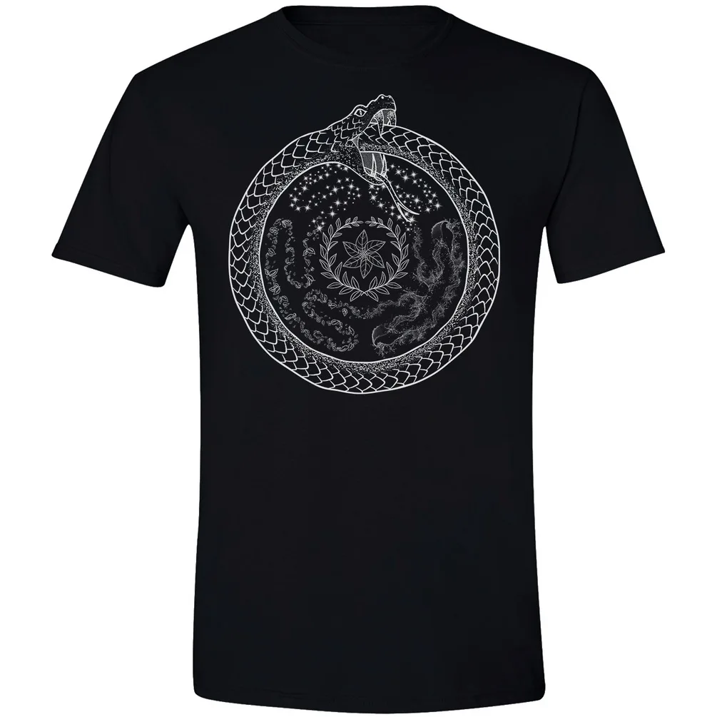 Hecate Wheel Ouroboros Witchcraft Wiccan Pagan одежда Hekate Samhain футболка плюс размер футболка|Мужские