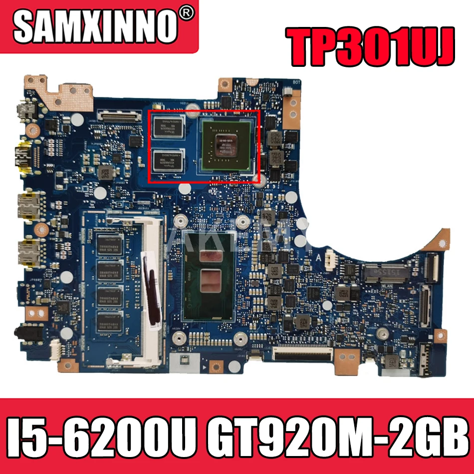 

Akemy TP301UJ материнская плата для Asus TP301UA Q303UA оригинальная материнская плата 4GB-RAM I5-6200U GT920M-2GB протестирована 100% рабочая материнская плата