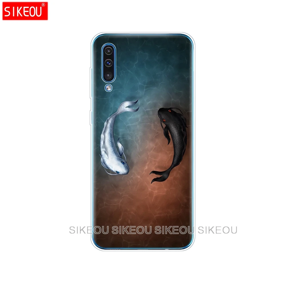 Чехол для Samsung Galaxy A50 силиконовая мягкая прозрачная задняя крышка из ТПУ телефона