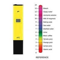 ph test pen portable level electrode sensor reader ph meter for pond life water lab use without battery