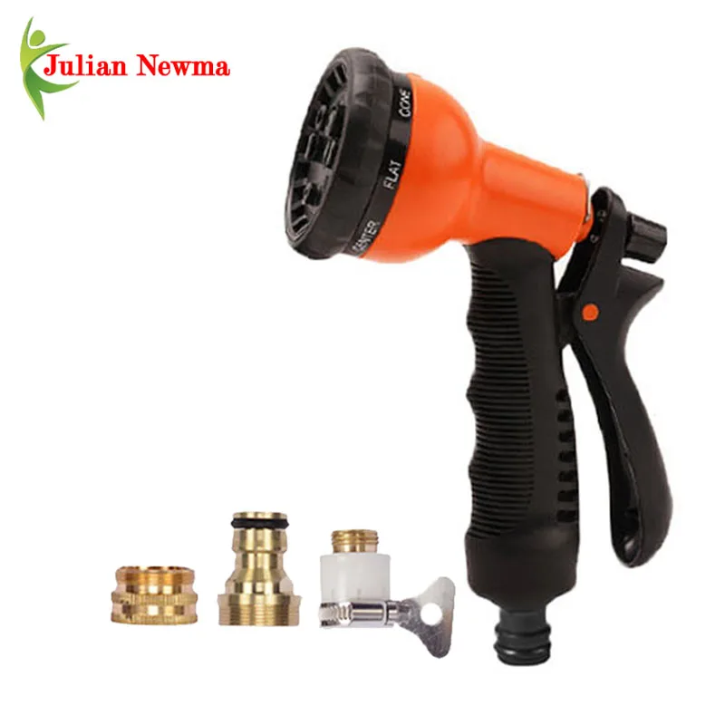 

Регулируемый садовый водяной пистолет-разбрызгиватель сопло шланга мойка высокого давления мойка автомобиля моющий инструмент газон поли...