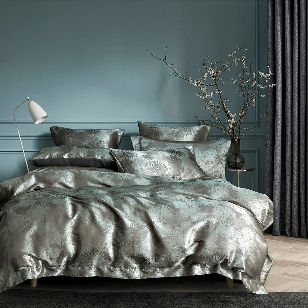 

Комплект постельного белья из 2/3 предметов, роскошное жаккардовое постельное белье, двойной размер, классический европейский пододеяльник,...