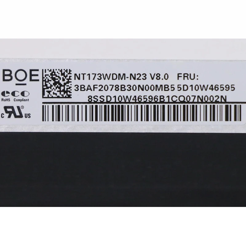 Beste Lenovo Deapad 3-17ARE05 81W2 81W5 81WC 17.3 Lcd-scherm Led Touch Screen Digitizer Screen Panel 1600*900 NT173WDM-N23 V8 5D10W465