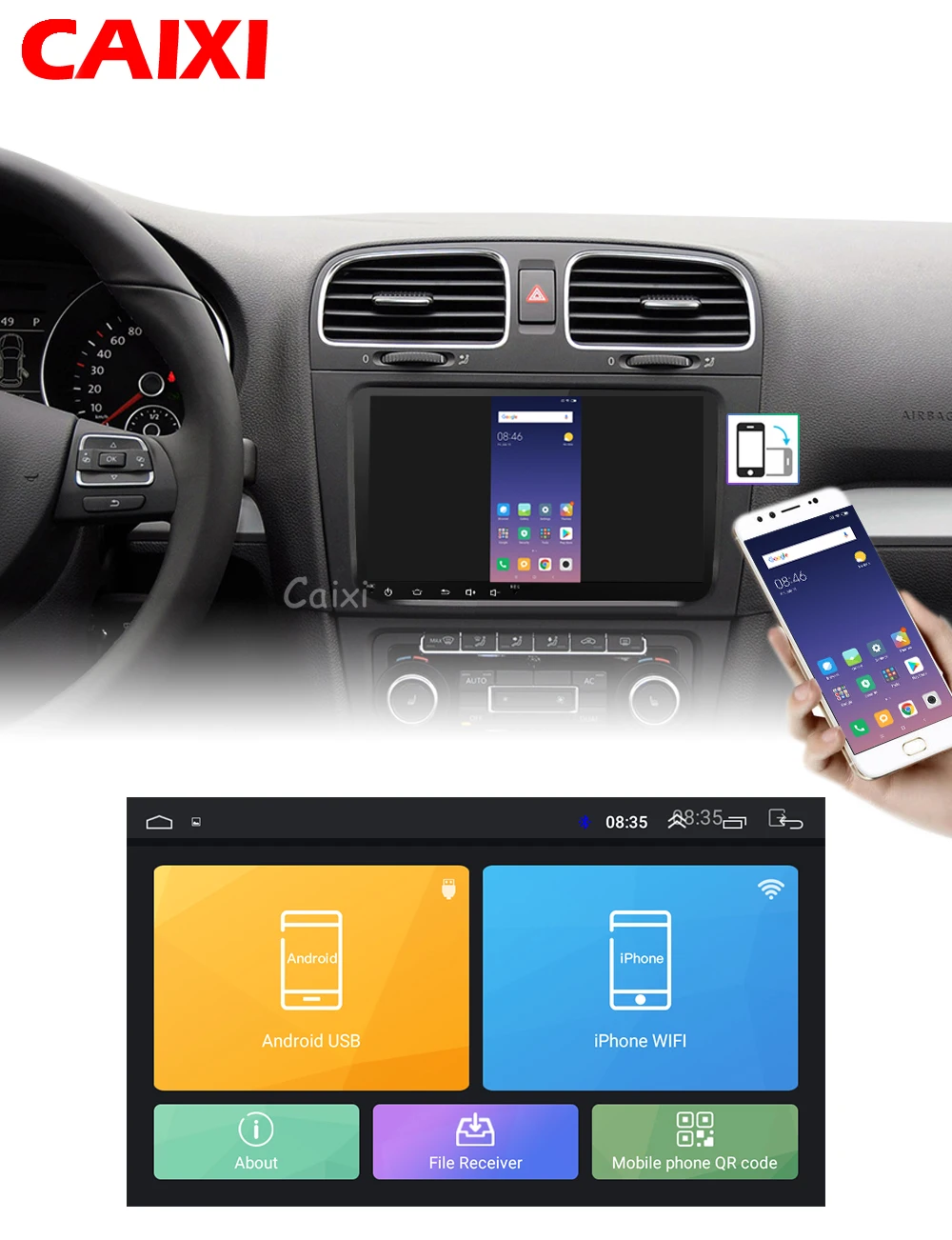 2 Din радио автомобиль Android 8,1 gps Мультимедиа для Volkswagen Skoda Octavia Golf 5 6 touran passat B6 Polo Tiguan Yeti Rapid Bora