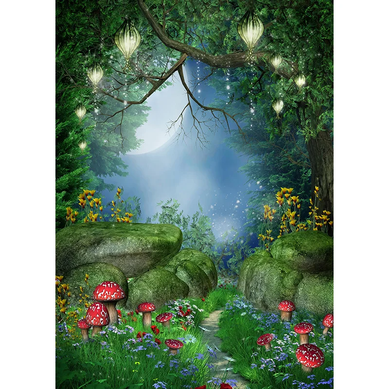

Vinyl Custom Photography Backdrops Prop Fairy tale Theme Photography Background THS20721-03