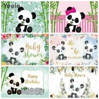 newborn baby shower boy girl panda bamboo birthday backdrop custom photography background for photo studio photophone photozone